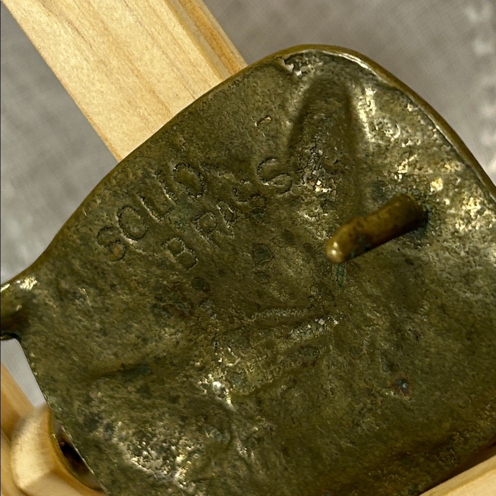 Handmade solid brass, hunting, sunrise and duck belt buckle - Picture 7 of 8
